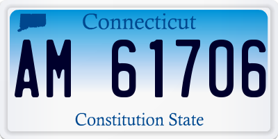 CT license plate AM61706