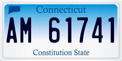 CT license plate AM61741