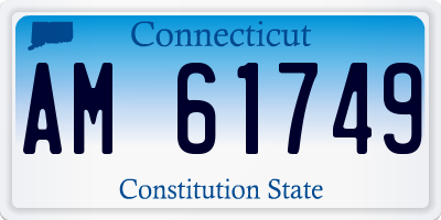 CT license plate AM61749