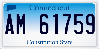 CT license plate AM61759
