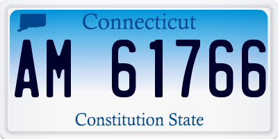 CT license plate AM61766