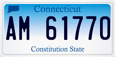 CT license plate AM61770