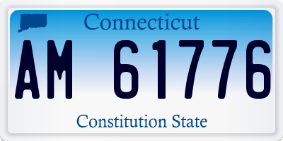 CT license plate AM61776
