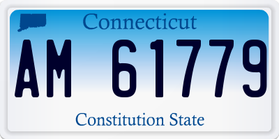 CT license plate AM61779