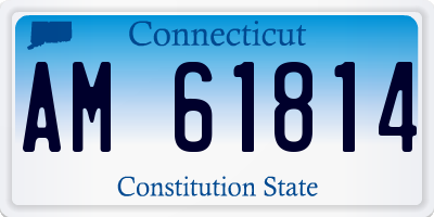 CT license plate AM61814