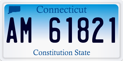 CT license plate AM61821