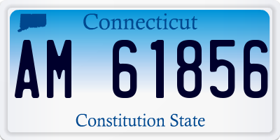 CT license plate AM61856