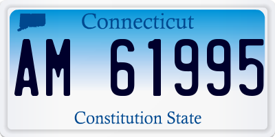 CT license plate AM61995
