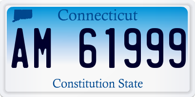 CT license plate AM61999