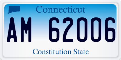 CT license plate AM62006