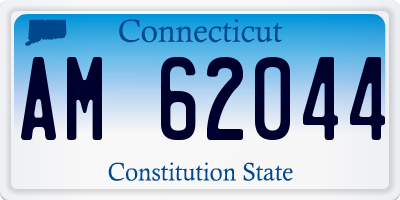 CT license plate AM62044