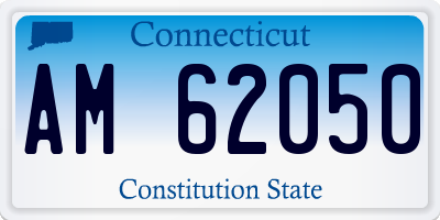 CT license plate AM62050