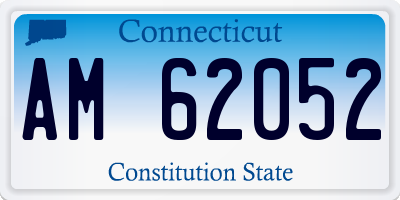 CT license plate AM62052