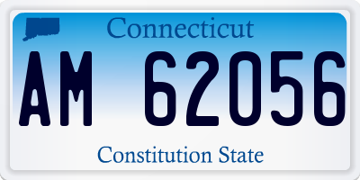 CT license plate AM62056