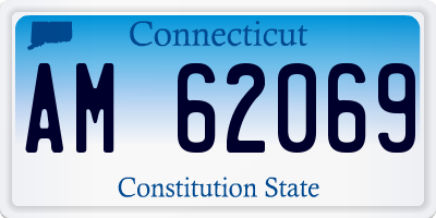 CT license plate AM62069