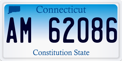 CT license plate AM62086