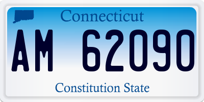 CT license plate AM62090