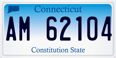 CT license plate AM62104
