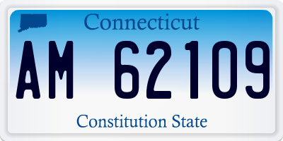 CT license plate AM62109