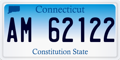 CT license plate AM62122