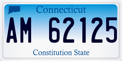 CT license plate AM62125