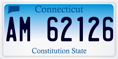 CT license plate AM62126