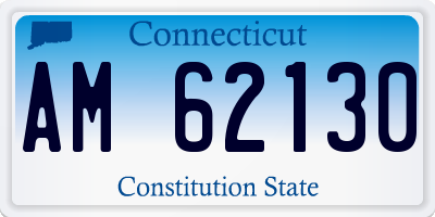 CT license plate AM62130
