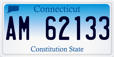 CT license plate AM62133