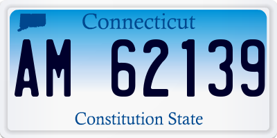 CT license plate AM62139