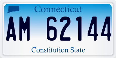 CT license plate AM62144