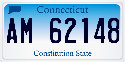 CT license plate AM62148