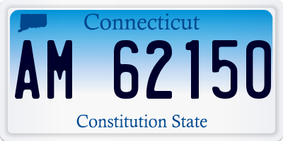 CT license plate AM62150