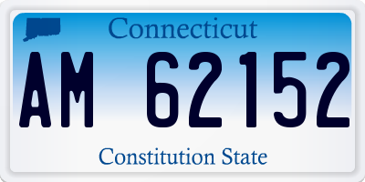 CT license plate AM62152