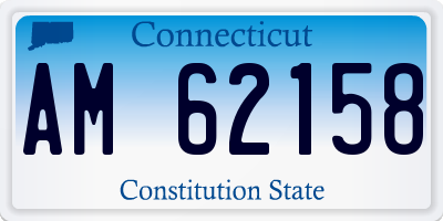 CT license plate AM62158