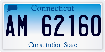 CT license plate AM62160