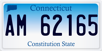 CT license plate AM62165