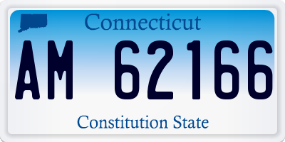 CT license plate AM62166