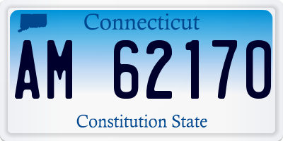 CT license plate AM62170