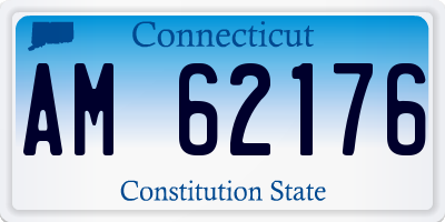 CT license plate AM62176
