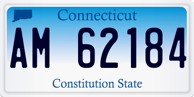 CT license plate AM62184