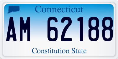 CT license plate AM62188