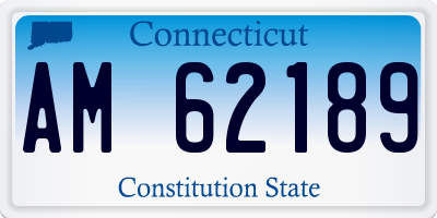 CT license plate AM62189