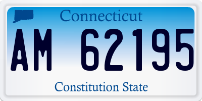 CT license plate AM62195