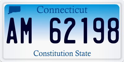 CT license plate AM62198