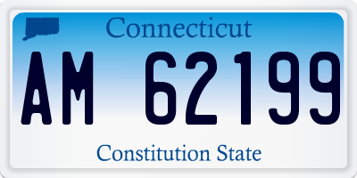 CT license plate AM62199