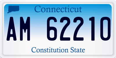 CT license plate AM62210