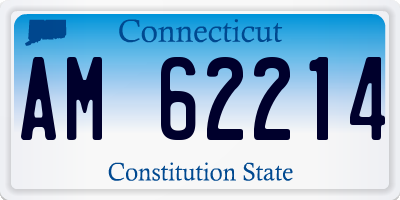 CT license plate AM62214
