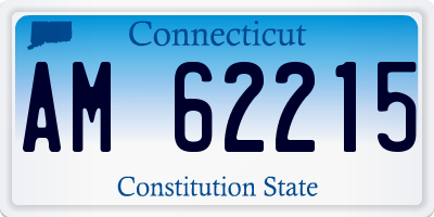 CT license plate AM62215