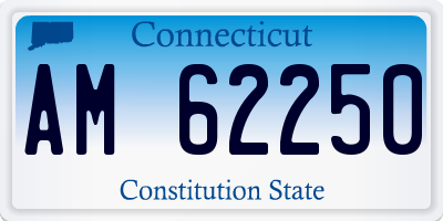CT license plate AM62250