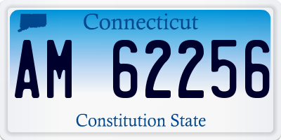 CT license plate AM62256